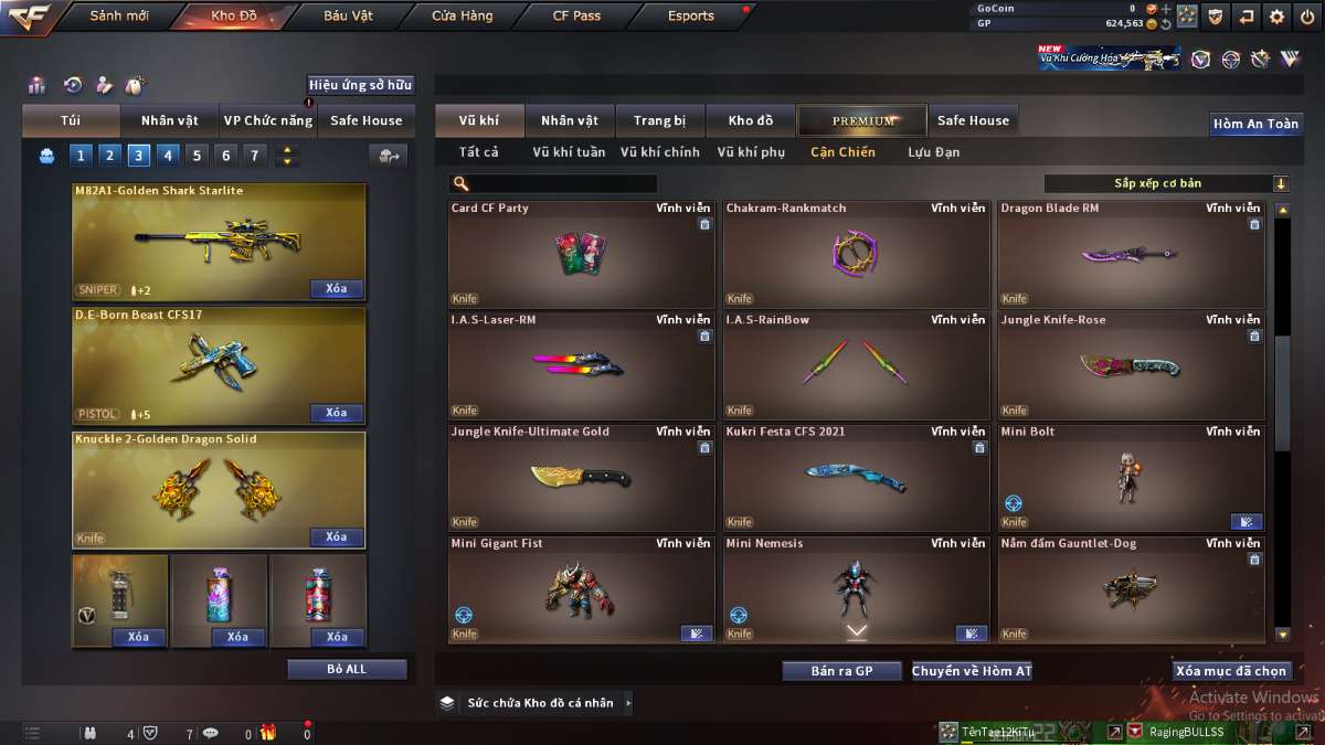 shop acc cf uy tin gia re